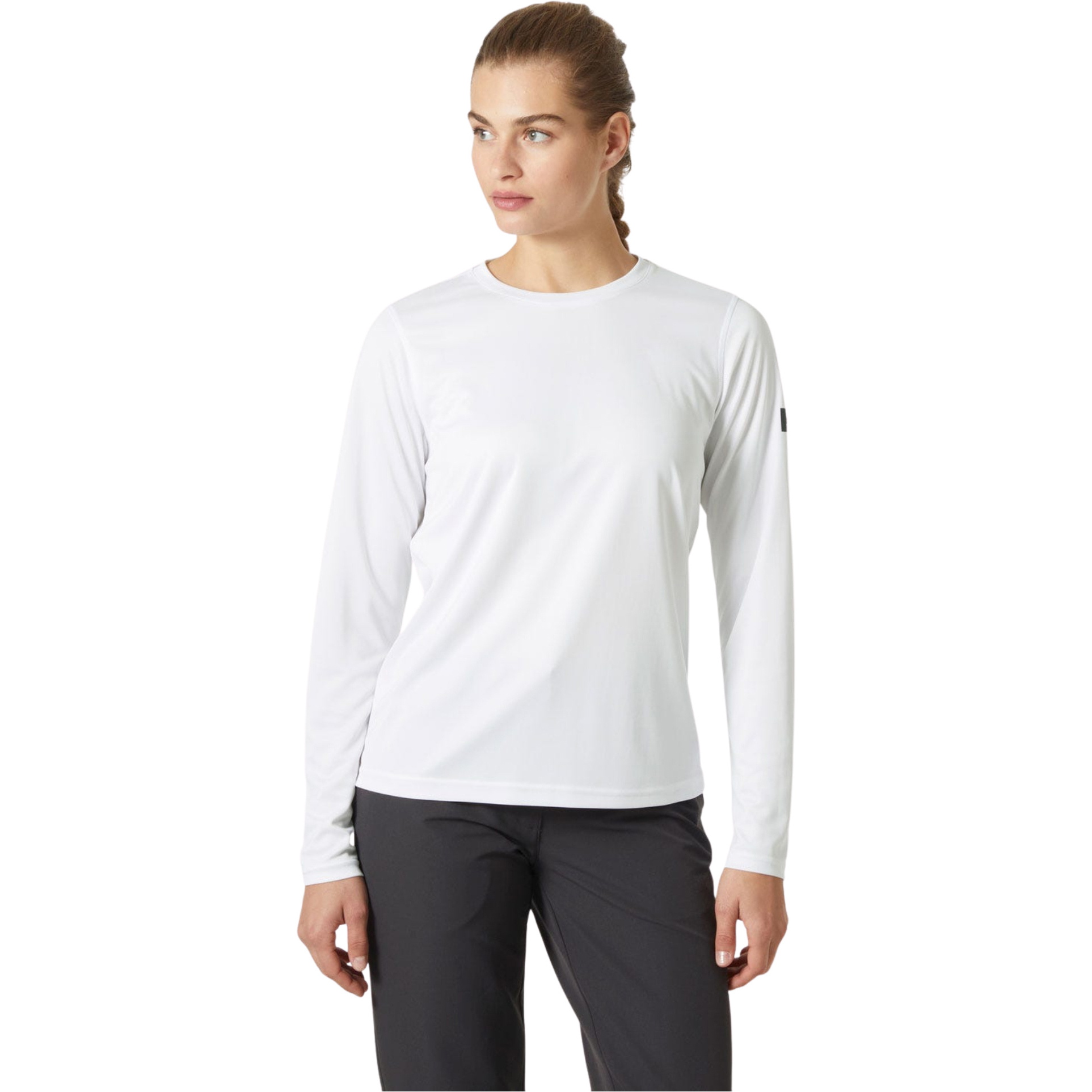 2026 Helly Hansen Womens Tech Crew Long Sleeve 2.0 49579 - White